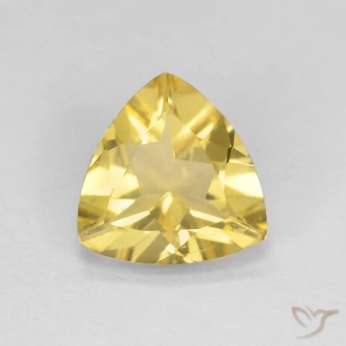 1.28ct طبيعي أصفر توسكانا بيريل, مثلثى, VVS-VS