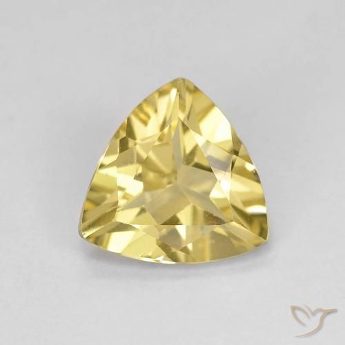1.28ct طبيعي أصفر توسكانا بيريل, مثلثى, VVS-VS