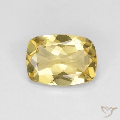 1.34ct طبيعي أصفر توسكانا بيريل, وسادة, VVS