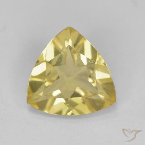 1.25ct طبيعي أصفر ترابى بيريل, مثلثى, VVS-VS