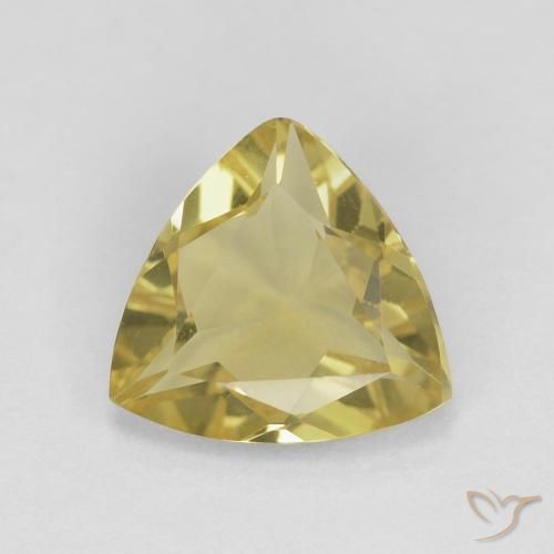 1.18ct طبيعي أصفر متوسط بيريل, مثلثى, قليلا جدا