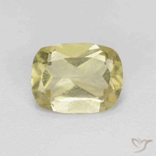 1.13ct طبيعي أصفر رقيق بيريل, وسادة, قليلا جدا