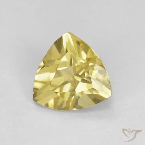 1.15ct طبيعي أصفر ديجون بيريل, مثلثى, قليلا جدا