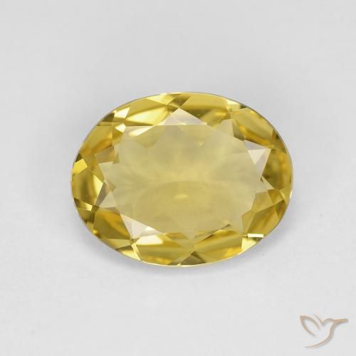 2.47ct طبيعي أصفر ديجون بيريل, بيضوي, VVS