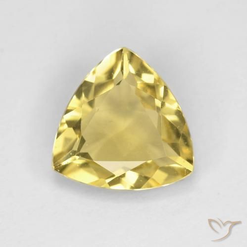 1.72ct طبيعي ذهبى فاتح بيريل, مثلثى, VVS