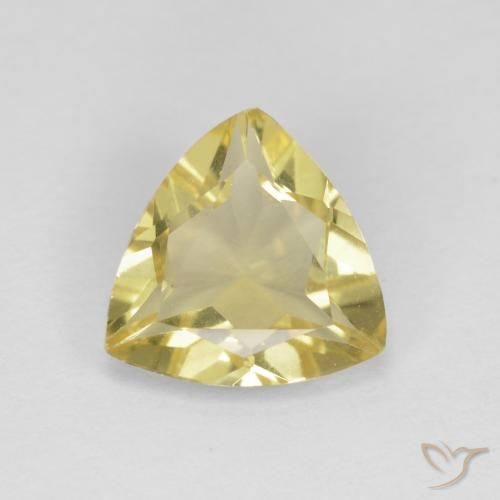 1.20ct طبيعي أصفر فاتح بيريل, مثلثى, VVS-VS