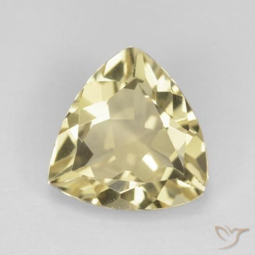 1.87ct طبيعي أصفر متوسط بيريل, مثلثى, VVS-VS
