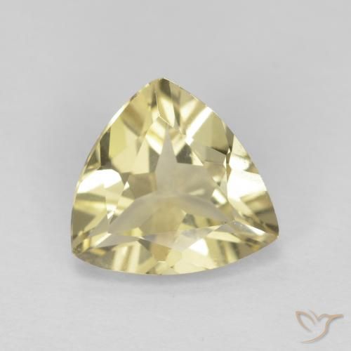 1.31ct طبيعي أصفر مخضر بيريل, مثلثى, VVS-VS