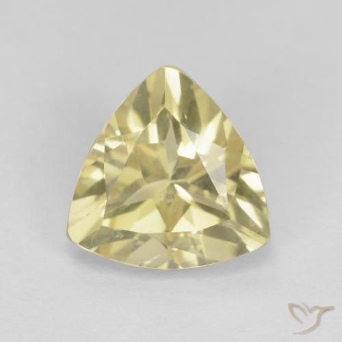 1.62ct طبيعي Medium Light-Yellow بيريل, مثلثى, VVS-VS