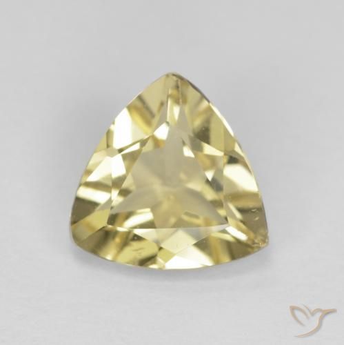 1.39ct طبيعي Medium Light-Yellow بيريل, مثلثى, VVS-VS