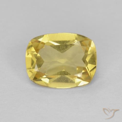 1.16ct طبيعي أصفر النحلة بيريل, وسادة, VVS