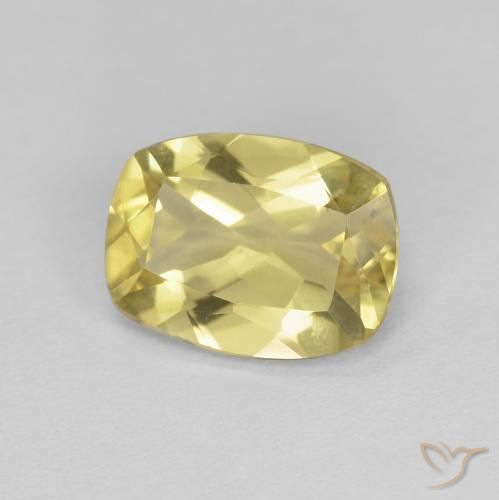 1.39ct طبيعي أصفر-ذهبى فاتح بيريل, وسادة, VVS
