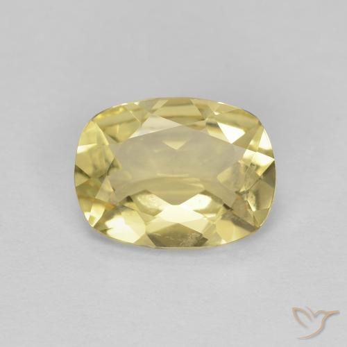 1.12ct طبيعي أصفر دافئ بيريل, وسادة, VVS
