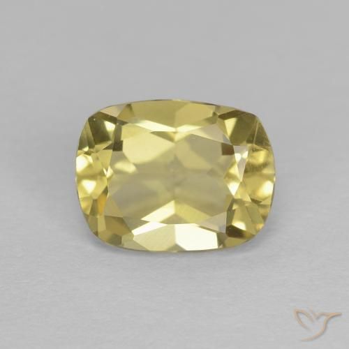 1.22ct طبيعي أصفر فاتح بيريل, وسادة, VVS
