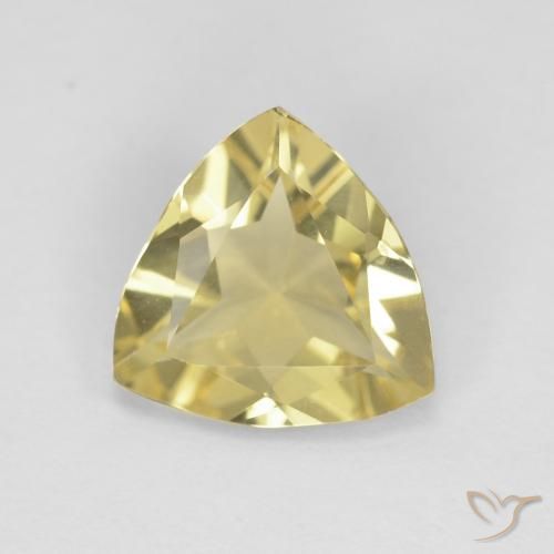 1.09ct طبيعي أصفر ترابى بيريل, مثلثى, VVS
