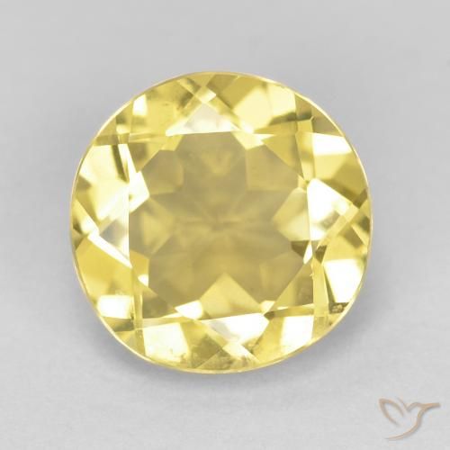 1.74ct طبيعي أصفر توسكانا بيريل, دائري, VVS