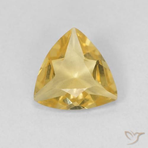 0.82ct طبيعي أصفر ترابى بيريل, مثلثى, VVS