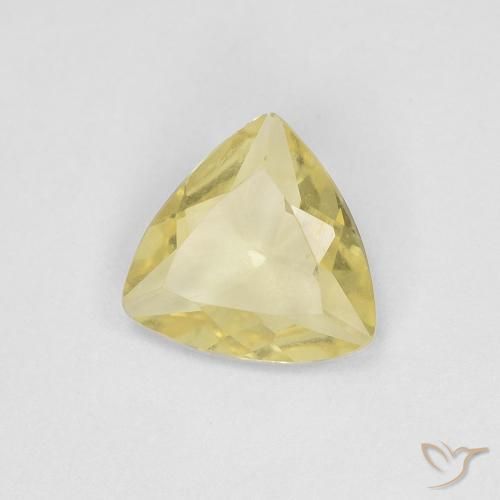 0.71ct طبيعي أصفر عسلى فاتح بيريل, مثلثى, VVS
