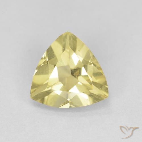 0.90ct طبيعي أصفر النحلة بيريل, مثلثى, VVS