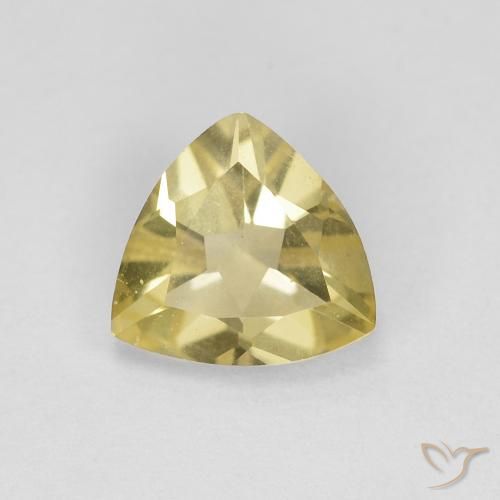 0.92ct طبيعي أصفر ديجون بيريل, مثلثى, VVS
