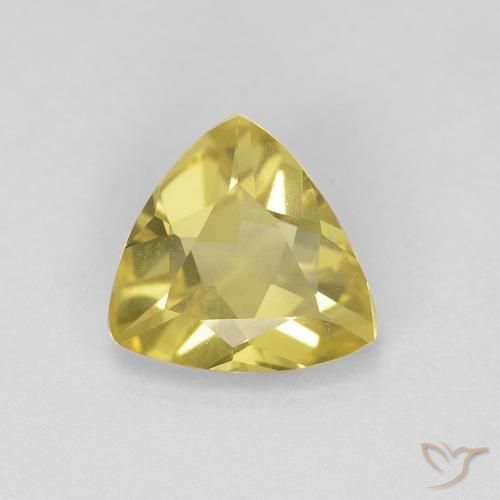 0.91ct طبيعي أصفر متوسط بيريل, مثلثى, VVS