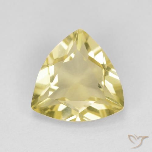 1.51ct طبيعي أصفر ترابى بيريل, مثلثى, VVS