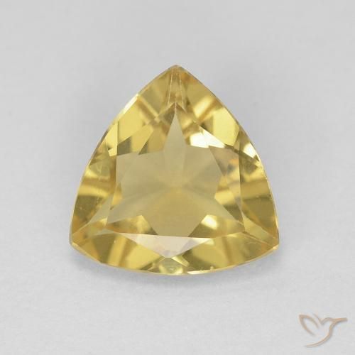 1.22ct طبيعي أصفر غنى بيريل, مثلثى, VVS