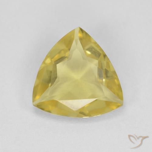 1.20ct طبيعي أصفر فاتح بيريل, مثلثى, VVS