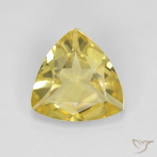 1.30ct طبيعي أصفر فاتح بيريل, مثلثى, VVS