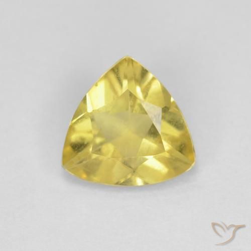 0.96ct طبيعي أصفر متوسط بيريل, مثلثى, VVS