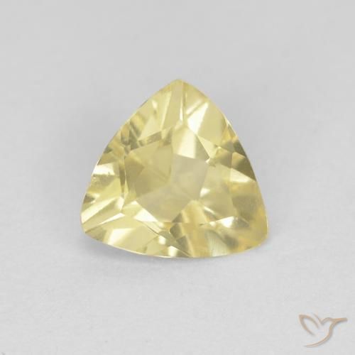 0.88ct طبيعي Medium Light-Yellow بيريل, مثلثى, VVS