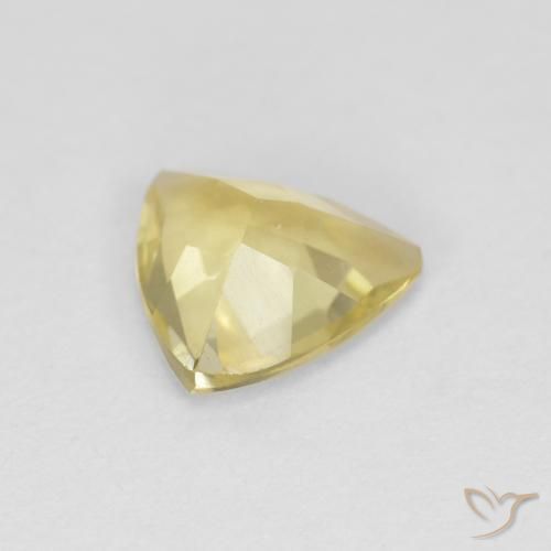 بيريل Medium Light-Yellow طبيعي، مثلثى، 0.88 قيراط، VVS