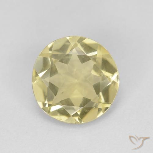1.45ct طبيعي أصفر لاجونا فاتح بيريل, دائري, VVS