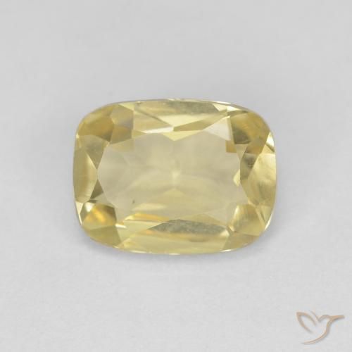 1.25ct طبيعي ذهبى فاتح بيريل, وسادة, VVS
