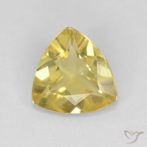 1.27ct طبيعي ذهبى مصفر بيريل, مثلثى, VVS