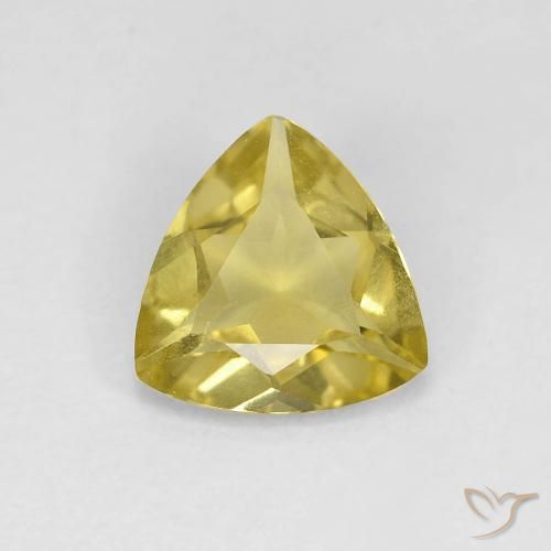 0.88ct طبيعي Medium Light-Yellow بيريل, مثلثى, VVS