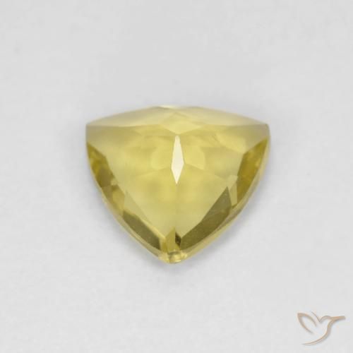 بيريل Medium Light-Yellow طبيعي، مثلثى، 0.88 قيراط، VVS