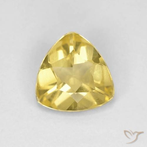 0.75ct طبيعي أصفر توسكانا بيريل, مثلثى, VVS
