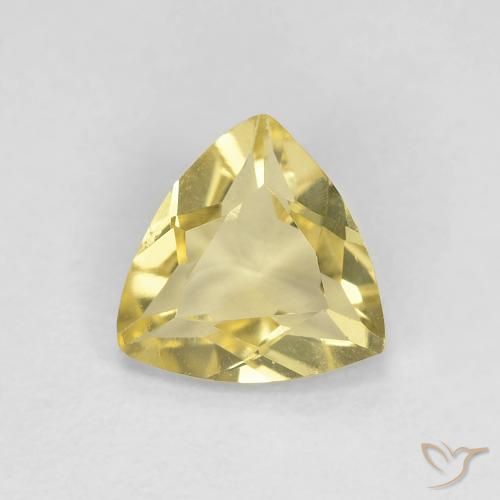 0.88ct طبيعي أصفر توسكانا بيريل, مثلثى, VVS