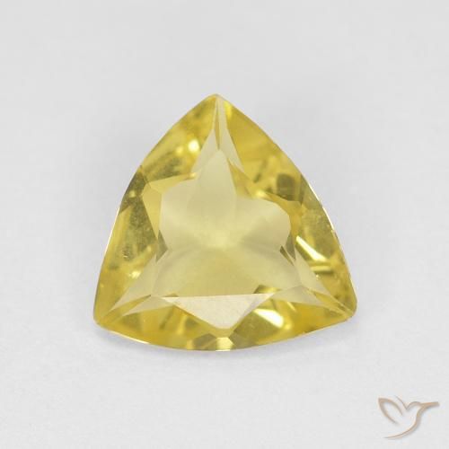 0.89ct طبيعي أصفر دافئ بيريل, مثلثى, VVS-VS