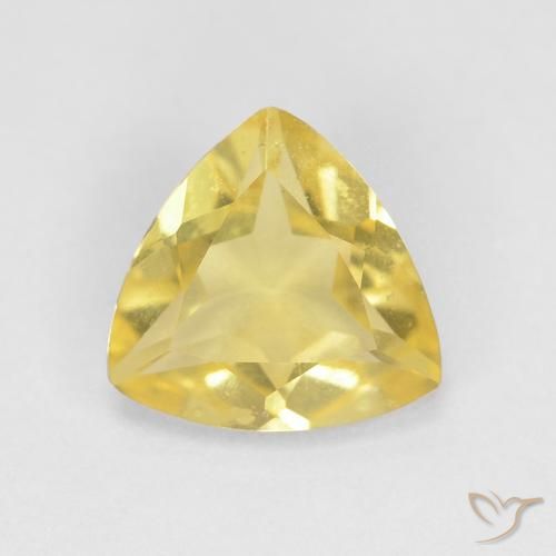 0.94ct طبيعي أصفر فاتح بيريل, مثلثى, VVS-VS
