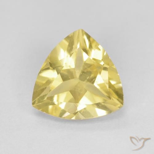 1.30ct طبيعي أصفر توسكانا بيريل, مثلثى, VVS-VS