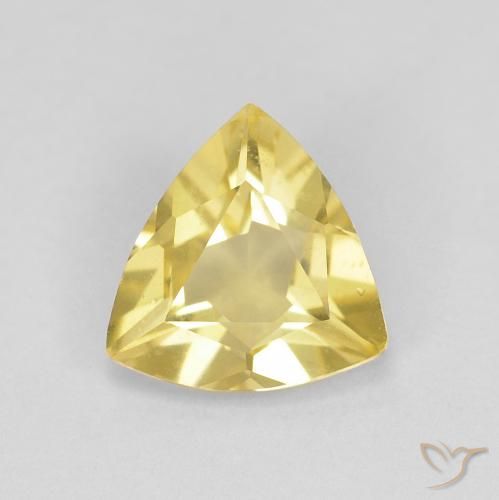 0.76ct طبيعي أصفر رقيق بيريل, مثلثى, VVS-VS