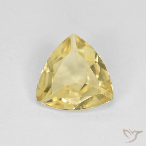 0.80ct طبيعي أصفر دافئ بيريل, مثلثى, VVS