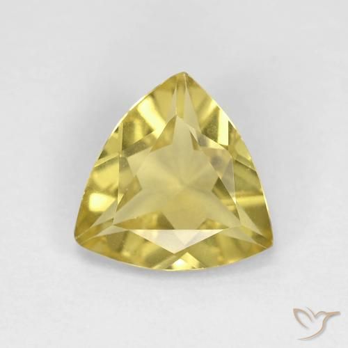 1.21ct طبيعي أصفر-ذهبى فاتح بيريل, مثلثى, VVS