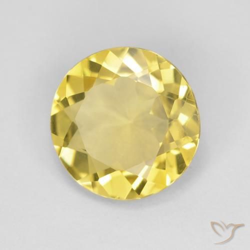 بيريل Medium Light-Yellow طبيعي، دائري، 1.94 قيراط، VVS