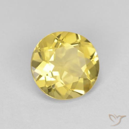 1.44ct طبيعي أصفر توسكانا بيريل, دائري, VVS