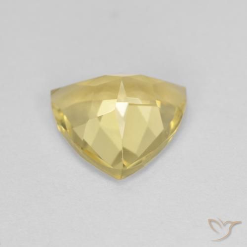 بيريل Medium Light-Yellow طبيعي، مثلثى، 1.45 قيراط، VVS