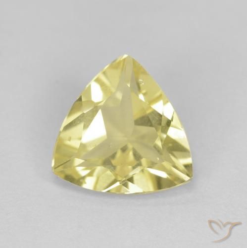 1.24ct طبيعي أصفر دافئ بيريل, مثلثى, VVS-VS