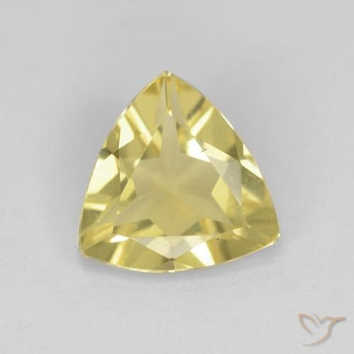1.19ct طبيعي ذهبى فاتح بيريل, مثلثى, VVS-VS